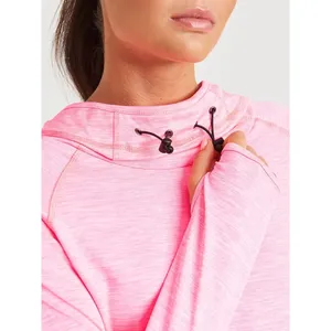 Cool Girlie <b>Cowl</b> <b>Neck</b> Top Sports Merchandise Premium Promotional <b>Hoodies</b> & Sweatshirts - Product Image 5