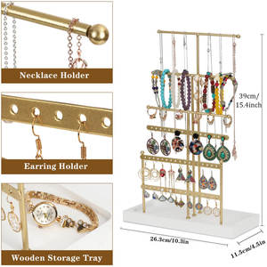 Porte-bijoux écologique Porte-bijoux durable de haute qualité Nouveau design de l'Inde au prix de gros Couleur or brillant - Product Image 3