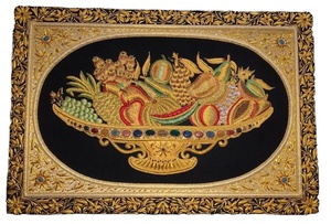 Zardozi Royal tenture murale, tapis de prière tapis personnalisé Style islamique pour la maison hôtel extérieur salle de bain salon entrée utilisation - Product Image 3