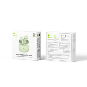 Auriculares Inalámbricos BT DIGITALOME OEP-02 con Estilo Intraural y Micrófono VERDE Audífonos Tipo C Inalámbricos Bluetooth para Gaming - Product Image 2