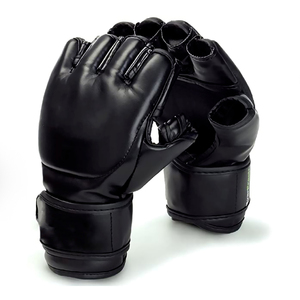 ถุงมือ MMA หนังสีดำระบายอากาศได้ดีเหมาะสำหรับใส่ได้ทั้งชายและหญิง - Product Image 1
