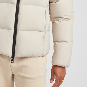 Factory Rate With Stand Collar Men Puffer Jacket Custom Logo With Pockets / Warm Lightweight For Relaxed & Comfortable Fit 2026 - Product Image 3