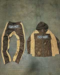 Survêtement décontracté pour homme 2026 personnalisé, coupe-vent épais avec capuche, veste en nylon et pantalon à taille élastique, veste zippée d'hiver - Product Image 4