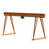 Grue portique mobile monopoutre légère Shenli 3-16 tonnes, 10 tonnes, sur mesure, à câble électrique, avec moteur et roulement, portée 6-9M