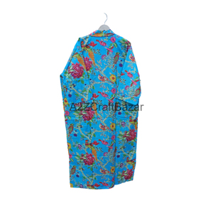 Kimono de algodón con estampado de estilo japonés Floral para mujer, ropa de dormir con cintura elástica para verano, playa, noche o ropa informal - Product Image 6
