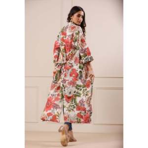 Aleena Summer Bloom Pink <b>Kimono</b> <b>Cover</b>-<b>Up</b> - Product Image 6