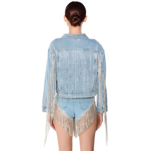 Chaqueta vaquera lavada con ácido personalizada OEM para hombre Sudadera con capucha teñida de algodón de gran tamaño vintage desteñida al sol - Product Image 5