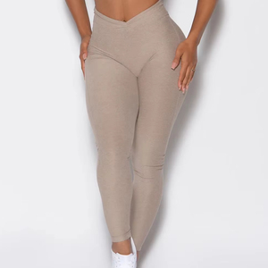 Respirant personnalisé taille élastique Scrunch bout à bout durable Yoga Leggings taille haute vêtements de sport Leggings ensemble d'entraînement de gymnastique pour les femmes - Product Image 1