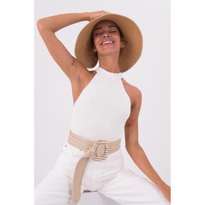 เสื้อถักคล้องคอ-ecru - Product Image 1