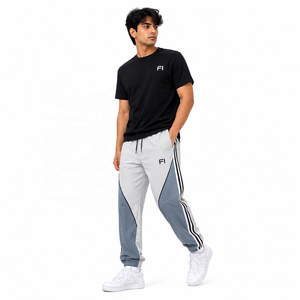 Wholesale <b>Athletic</b> Trousers Drawstring Elastic Waist Color Block Training Casual Jogging Bottoms Custom Fit men's pants USA - Product Image 6