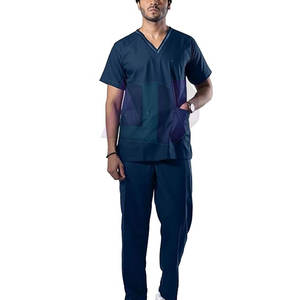 Ensemble de blouses médicales pour hommes en coton extensible moderne, look élégant, ajustement confortable, léger, écologique, utilisation hospitalière, tissu à séchage rapide - Product Image 1