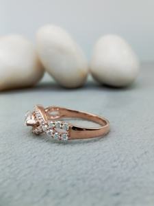 Ensemble de bagues de fiançailles et de mariage en or jaune blanc massif 14K VVS Lab Grown Marquise Cut Diamond GIA Certified HALO 3.0 CT - Product Image 3