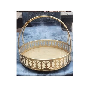 Cesto único de metal con diseño de pájaros, cesto para almacenamiento de regalos a bajo precio, cesto de alambre de metal de lujo, cestas de regalo para almacenamiento - Product Image 5