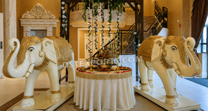 Estatuas de Fibra Hechas a Mano Exclusivas para Decoración de Bodas Hindúes, Decoración Tradicional de Boda Hindú, Arte en Fibra, Estatua de Fibra para Entrada - Product Image 4