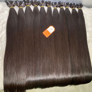 Extensiones de cabello humano crudo sin procesar de alta calidad Paquete de proveedor vietnamita de grado virgen y Remy negro natural - Product Image 1