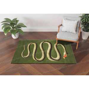 Alfombra Estampada: Diseño Animal Moderno para Baño, Salón o Cuarto de Hombre, Alfombra Suave No Tejida - Product Image 1