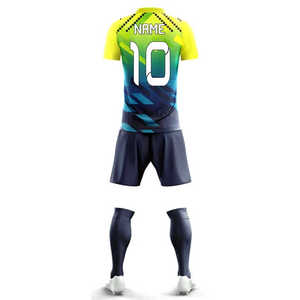 Gran oferta, uniforme de fútbol de manga corta para niños, uniforme de fútbol, uniforme de fútbol impreso por sublimación de alta calidad para hombre - Product Image 3