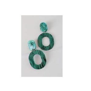 Conjunto de pendientes de resina para mujer, set de 6 combinaciones de pendientes dorados, regalo promocional - Product Image 1