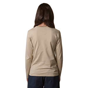 Camiseta de estilo casual de manga larga para mujer, de secado rápido y transpirable para verano, moda sencilla, teñida Lisa para uso diario - Product Image 4