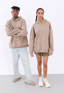 Unisex Streetwear Pullover High Quality 100% Cotton <b>Vintage</b> Blank <b>Oversized</b> basics cotton blended Men's Hoodies <b>Sweatshirts</b> - Product Image 5