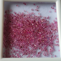 Hochwertiger 1,5mm Runder Rosa Turmalin Quarzstein Mikrofacettenförmig Geschliffener Loser Natürlicher Edelstein Schmuck Indien Großhandelspreis
