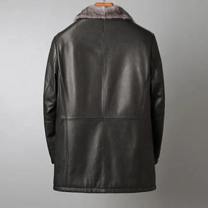 Ventes en gros de manteaux d'hiver grande taille, parkas décontractés coupe-vent pour hommes, manteaux longs, vestes en cuir pour hommes - Product Image 5