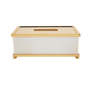 Boîte à mouchoirs carrée en métal avec revêtement en poudre de qualité durable, multi-usages, décoration de table durable pour la maison/le bureau/le restaurant - Product Image 4