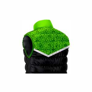 เสื้อกั๊กกันหนาวสีดำและสีเขียวของผู้ชาย - Product Image 5