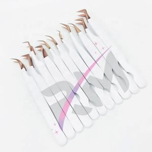 RMI Super producto Pinzas para pestañas Punta de color de plasma de oro rosa/Color blanco recubierto de polvo y espejo de pestañas Conjunto de color oro rosa - Product Image 6