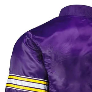 Diseñe su propia chaqueta con letras de satén personalizada Diseño único Chaqueta con letras de satén de excelente calidad para hombres - Product Image 6