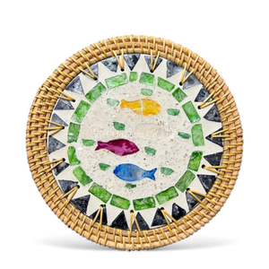 Set de table économique en nacre avec rotin pour les détaillants à la recherche d'un bon prix, approvisionnement en provenance du Vietnam - Product Image 4