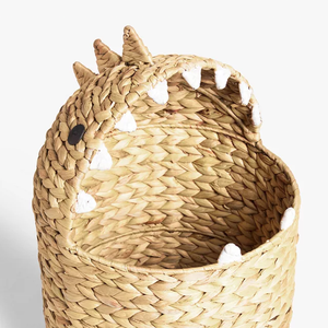 Panier de rangement pour enfants en gros de dinosaures en jacinthe d'eau naturelle fabriqués à la main au Vietnam - Product Image 2