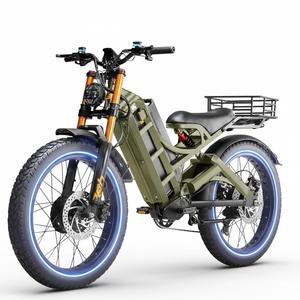 จักรยานไฟฟ้าโครงอะลูมิเนียม Pro 3 รุ่นใหม่ล่าสุด - ความเร็ว 50 ไมล์ต่อชั่วโมง/46 ไมล์ต่อชั่วโมง มอเตอร์คู่ 5600W/4000W แบตเตอรี่ลิเธียม 12V 70Ah - Product Image 2