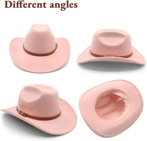 Chapeau en cuir robuste de style western, à large bord, de qualité supérieure, tendance, vente en gros USA Europe - Product Image 2