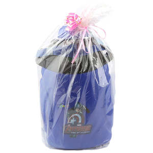 Bouteille d'eau scolaire avec boîte à lunch Noir & Bleu Royal - 1100 ML - Product Image 1