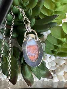 Hecho a mano oro algodón caramelo Rosa ágata colgante plata esterlina Vintage compromiso piedras preciosas naturales joyería elegante versátil - Product Image 4