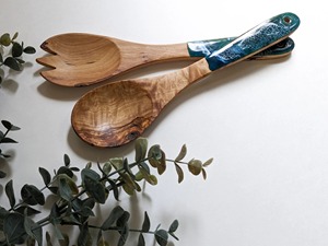 Ensemble de serveurs à salade en résine écologique de haute qualité avec longues poignées, cuillères de cuisine pour un usage domestique - Professionnels de la vente en gros - Product Image 6