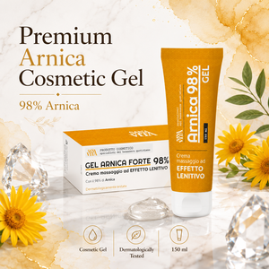 Sanavita Arnica <b>Gel</b> 98% 150 ml | Soothing Effect | Reduce Muscle/Joint Pain | Model 50168 | Plastic Tube Packaging | Invisible | - Product Image 3