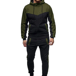 Conjunto de chándal de entrenamiento y jogging de dos piezas personalizado para hombre - Product Image 1