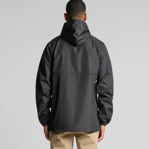 Veste à capuche coupe-vent d'extérieur manteau léger design en blocs de couleurs hydrofuge veste de sport pour hommes avec logo personnalisé - Product Image 4