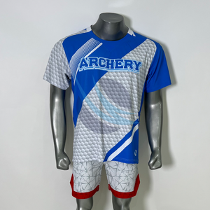 T-shirt de tir à l'arc personnalisé sublimé, jersey respirant à séchage rapide, vêtements de sport d'équipe, manches courtes, t-shirts pour hommes pour l'entraînement - Product Image 1