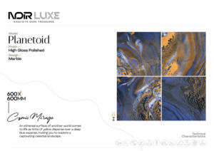 Carreaux de céramique en porcelaine polis haute brillance 2x2 pieds, surface planétaire à haute brillance, carreaux carrés de 600x600 mm pour murs et sols décoratifs - Product Image 2