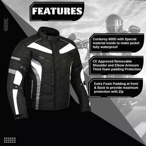 Combinaison de moto en cuir pour hommes pour la course avec ajustement pré-incurvé et protection intégrée - Product Image 2