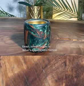 Encensoir de brûleur d'encens au design unique avec bois et résine pour le parfum Bakhoor à la maison - Product Image 3