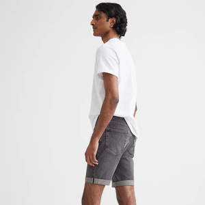 Shorts en jean décontractés pour hommes Short court à jambe droite ample pour hommes Short court délavé de style estival Short en jean confortable pour hommes Vente en gros OEM - Product Image 5