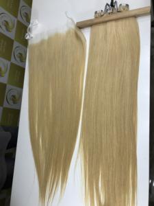 Perruques sans colle cheveux blonds 13*4 HD pour 20 pouces vietnamien Remy trame plate extensions de cheveux humains bruts meilleure qualité chaude - Product Image 5