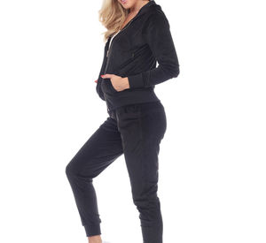 Ensemble de jogging et survêtement pour femmes ensemble de costume grande taille avec capuche costume de sport de qualité personnalisée parfait pour une tenue décontractée et active - Product Image 2