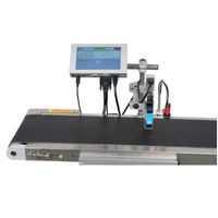 Machine de codage à jet d'encre haute vitesse 12,7 mm, imprimante de codes-barres et QR codes avec date variable pour carton, métal, plastique