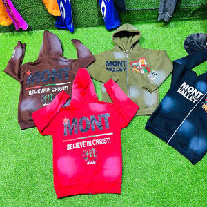 เสื้อสเวตเตอร์ขนแกะคอตตอน450 GSM พิมพ์โลโก้ DTF มีป้ายแขวนแบบเลือกได้ - Product Image 1