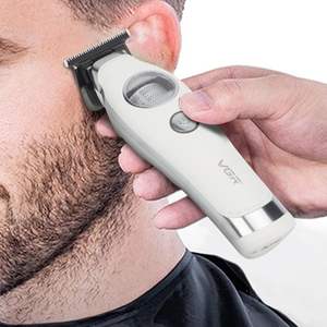 Tondeuse à barbe sans fil professionnelle pour hommes, lame en céramique à écartement zéro, tondeuse de barbier, étanche IPX7, tondeuse à cheveux à batterie - Product Image 1